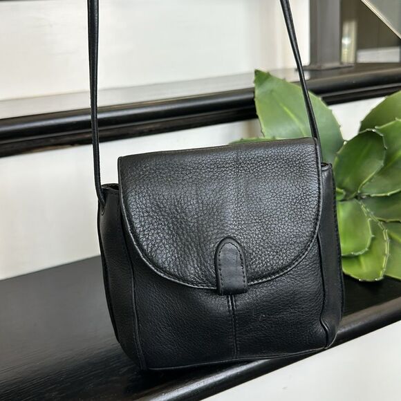 Leather Co.leather minimalist crossbody shoulder purse - Picture 1 of 11